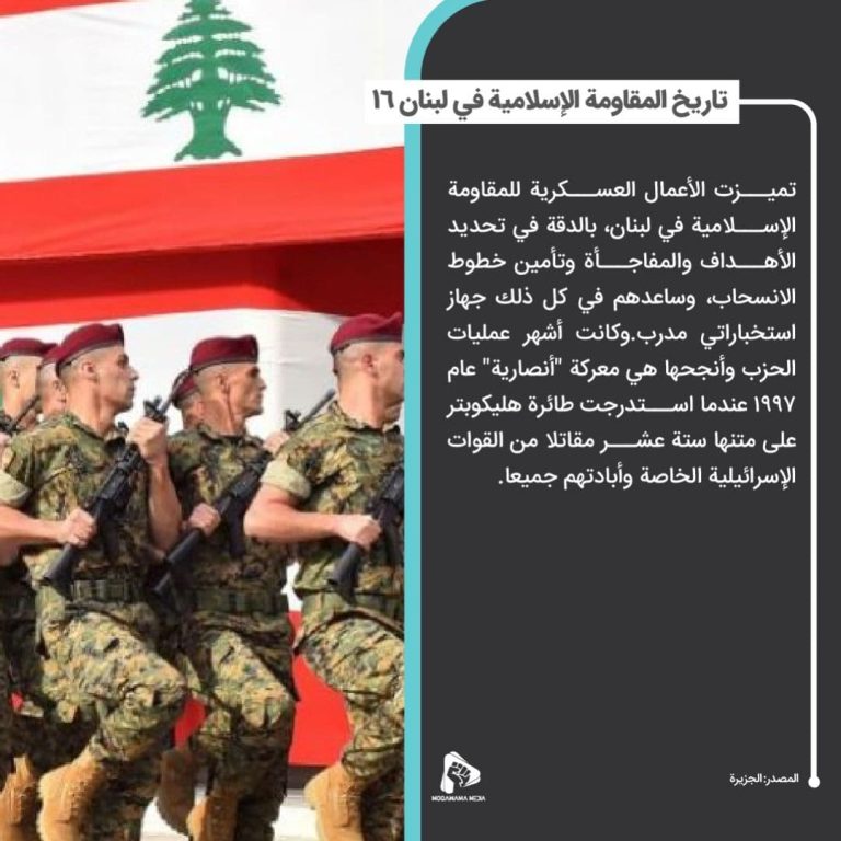 تاريخ المقاومة الإسلامية في لبنان 16