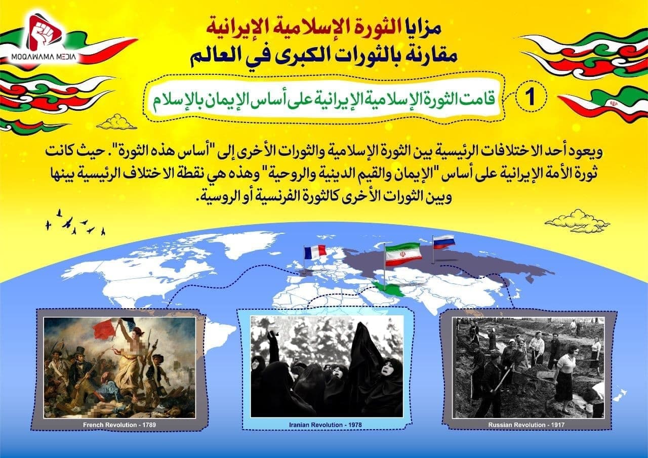 مزایا الثورة الإسلامیة الإیرانیة مقارنة بالثورات الکبری في العالم