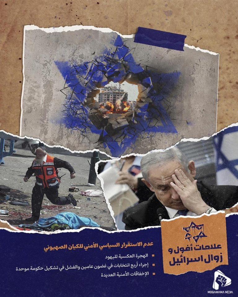علامات أفول و زوال اسرائيل