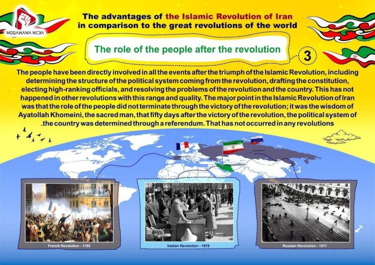 The advantages of the Islamic Rrvolution of Iran in comparison to the great revolutions of the world