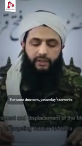 For some time now, yesterday's terrorist eatly pressed and smiling has been appearing in the gatherings of the Great Satan.