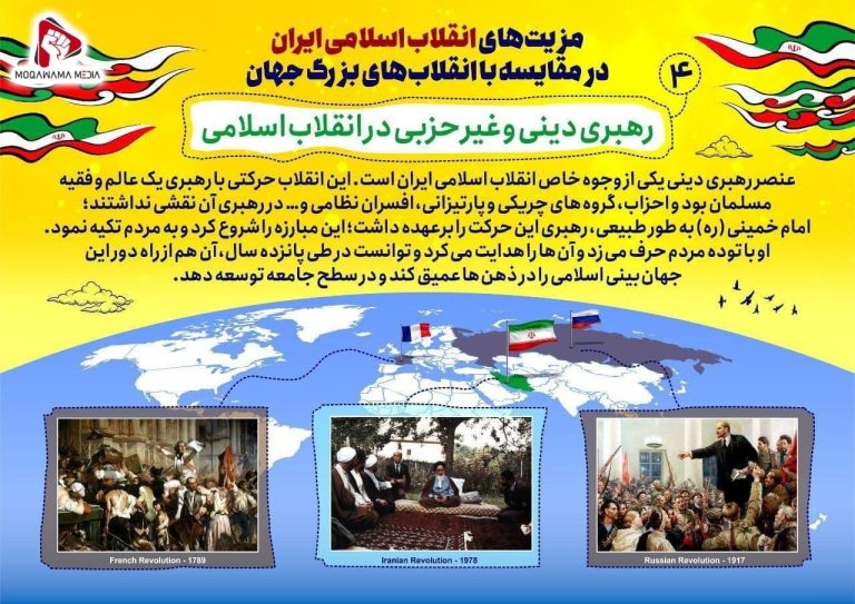مزیت های انقلاب اسلامی ایران در مقایسه با انقلاب های بزرگ جهان